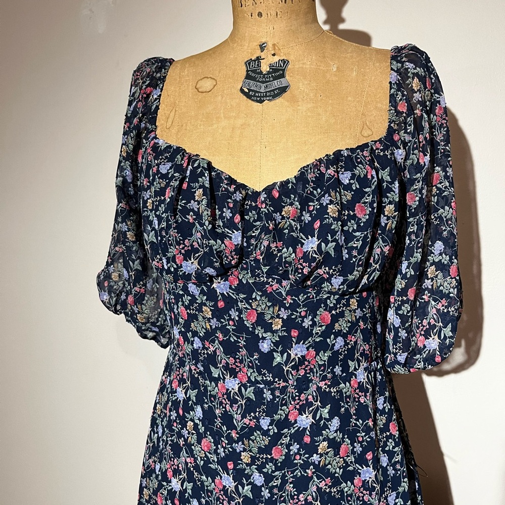 LULUs Floral Backless Dress
